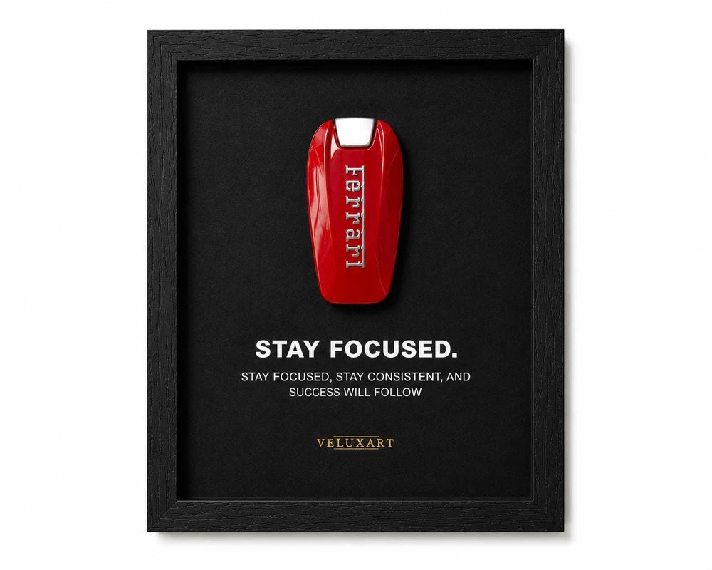 Ferrari Key Motivational Shadow Box