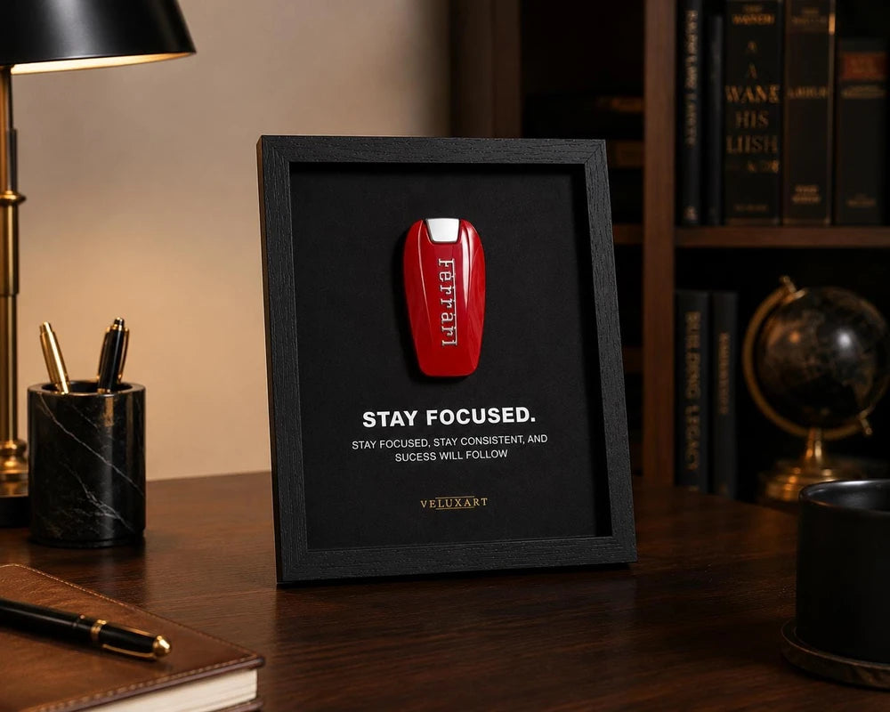 Ferrari Key Motivational Shadow Box