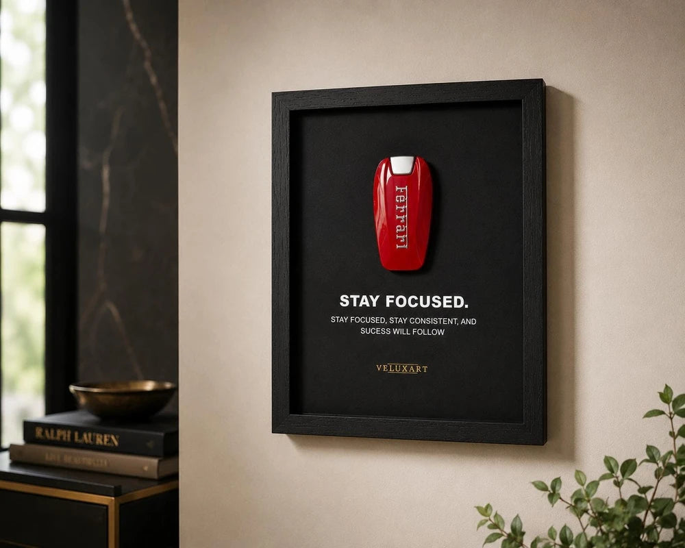 Ferrari Key Motivational Shadow Box